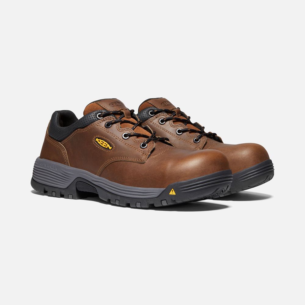 Zapatos de Trabajo Keen Mexico Marrom - Hombre Chicago Oxford (Carbon-Fiber Toe) - VX4980321